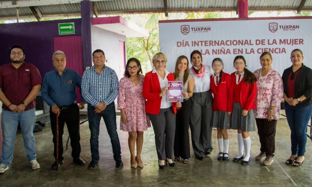 Gobierno de Tuxpan y DIF Municipal reconocen e impulsan la participación femenina en el ámbito científico
