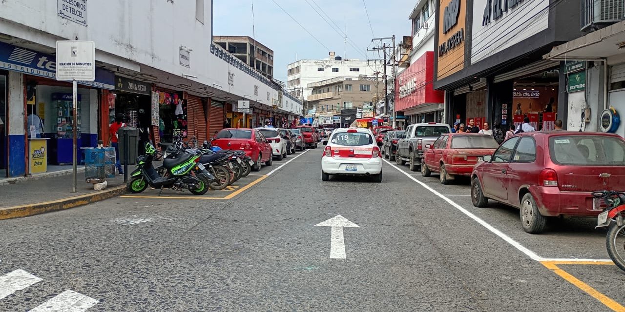 Realizan Balizamiento en la Zona Centro