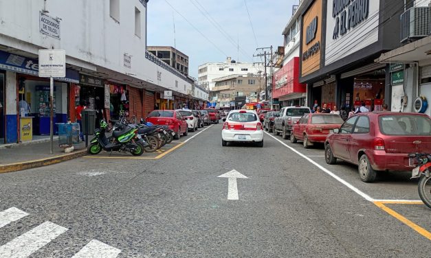 Realizan Balizamiento en la Zona Centro