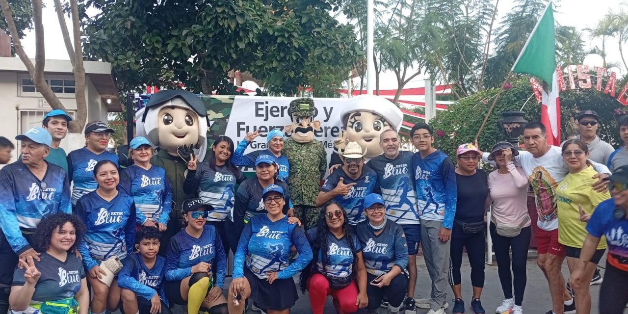 Ejército Mexicano realiza carrera deportiva en Ciudad Cuauhtémoc.