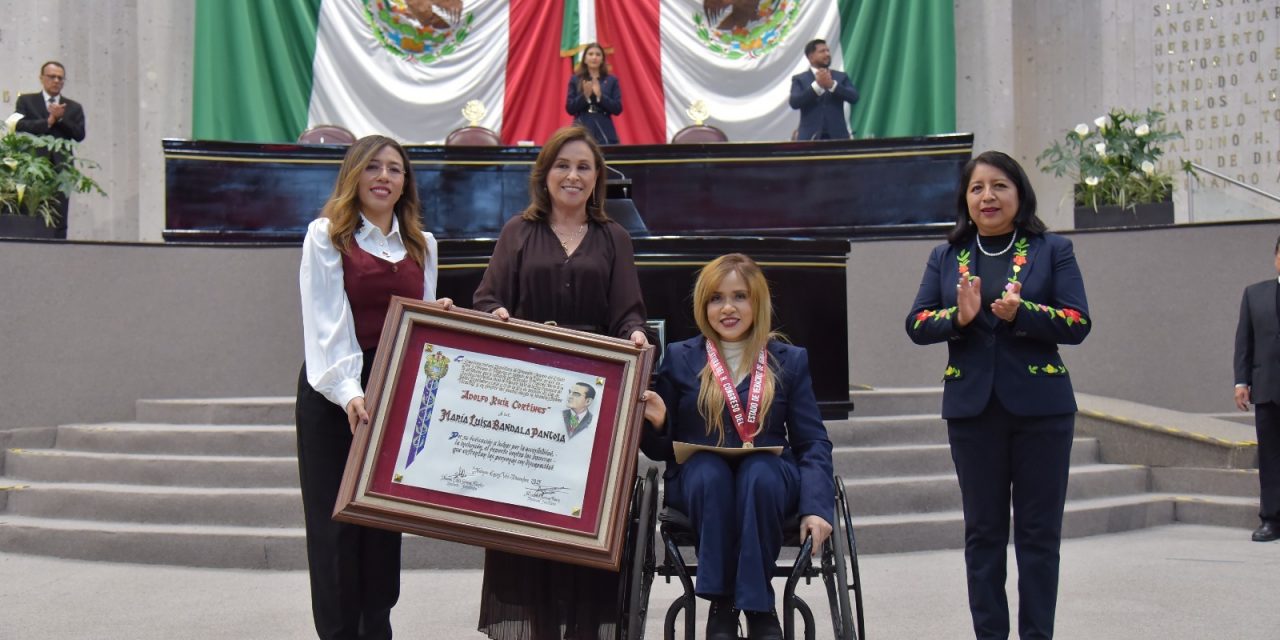 Entrega Congreso a María Luisa Bandala la medalla Adolfo Ruiz Cortines 2025
