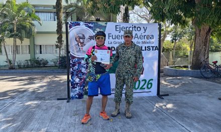 El 51/o. Batallón de Infantería sorprendente con rodada ciclista en Pueblo Viejo