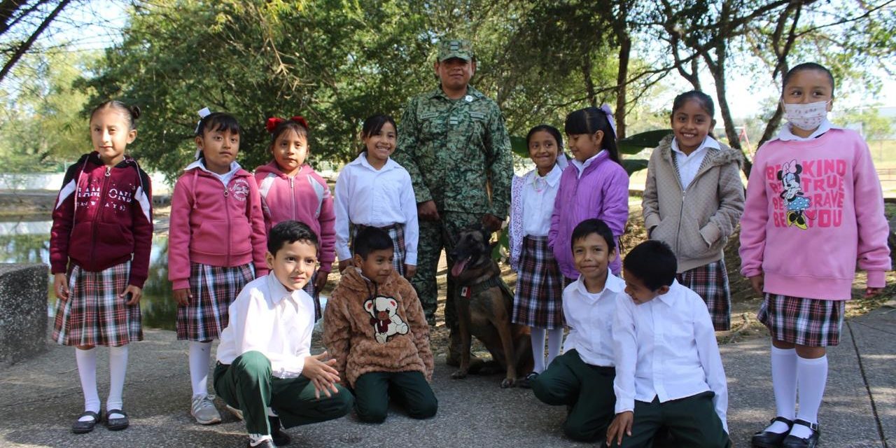 Ejército Mexicano, recibe en sus Instalaciones a escuela primaria