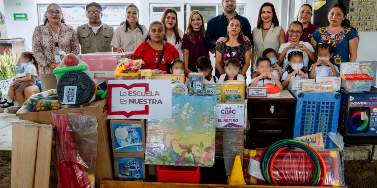 Rinden cuentas y fortalecen la educación con el programa “La Escuela es Nuestra” en los CAIC del DIF Tuxpan