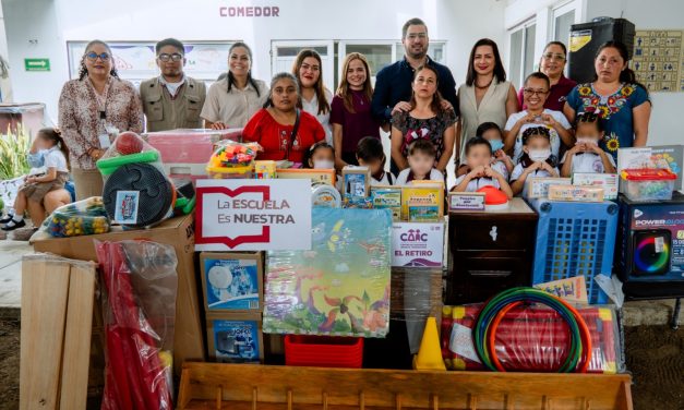 Rinden cuentas y fortalecen la educación con el programa “La Escuela es Nuestra” en los CAIC del DIF Tuxpan