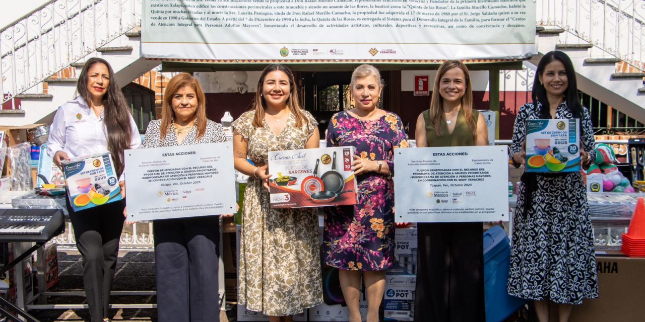 DIF Tuxpan recibe equipamiento para fortalecer las Casas de Día para personas mayores