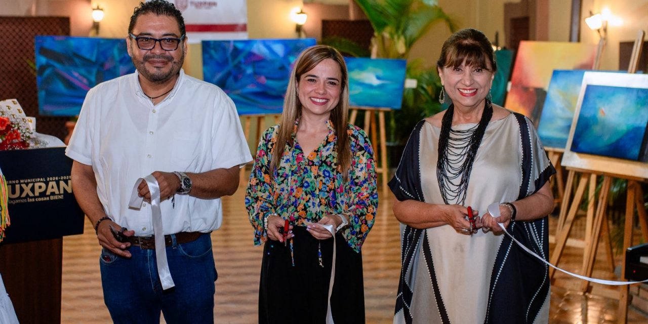 Inauguran exposición pictórica “Tuxpan: Donde la luz se hace agua” de la artista Margarita Chacón Bache