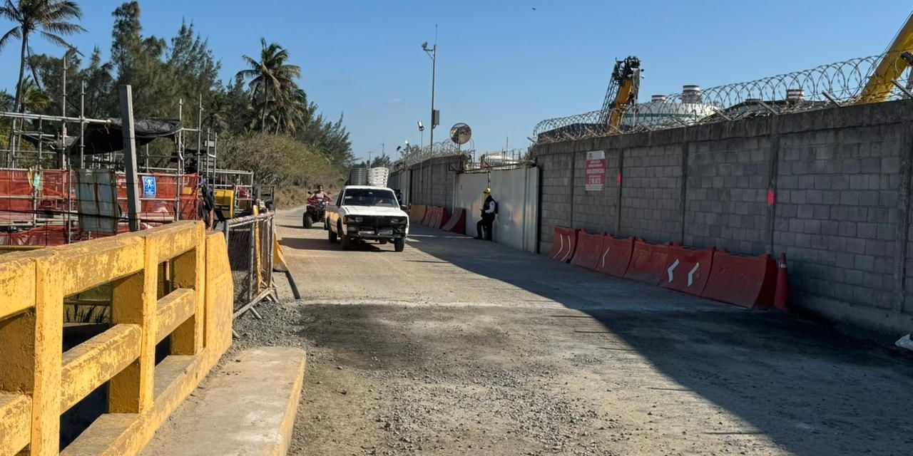 Acceso a Barra Galindo queda habilitado después de reparación de socavón