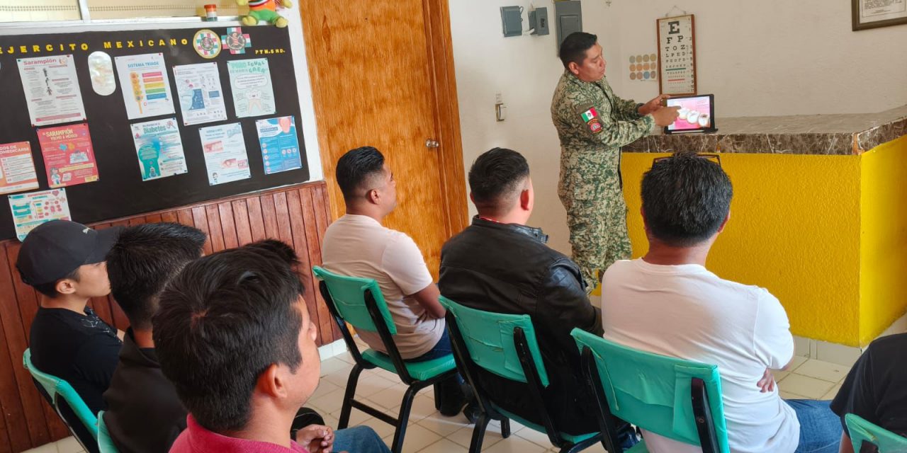 El Ejército Mexicano promueve el cuidado de la salud bucal