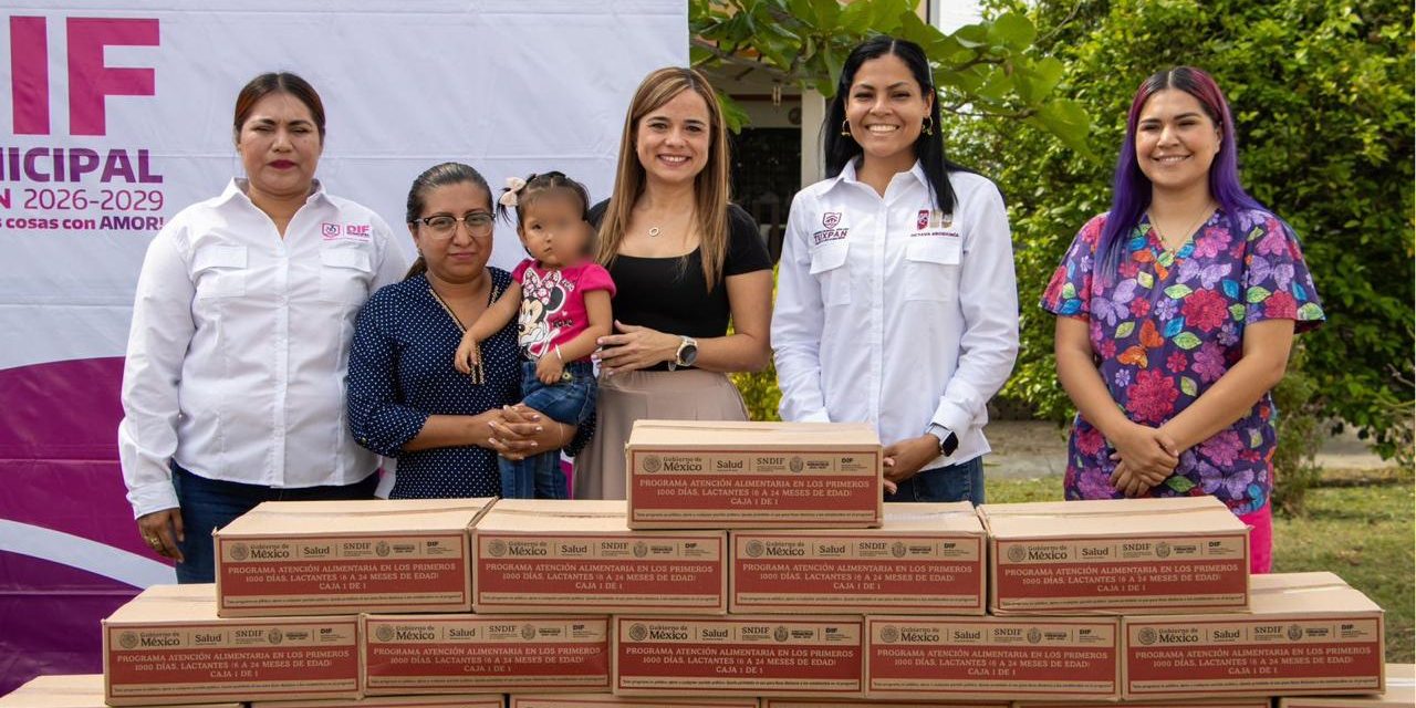 DIF Tuxpan fortalece el bienestar de la primera infancia con entrega de apoyos del programa “Mil Días”
