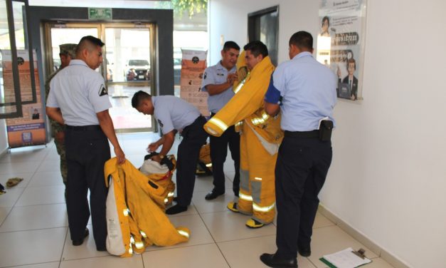Marina brinda apoyo a PEMEX en la sofocación de un incendio en la Refinería Olmeca de Dos Bocas