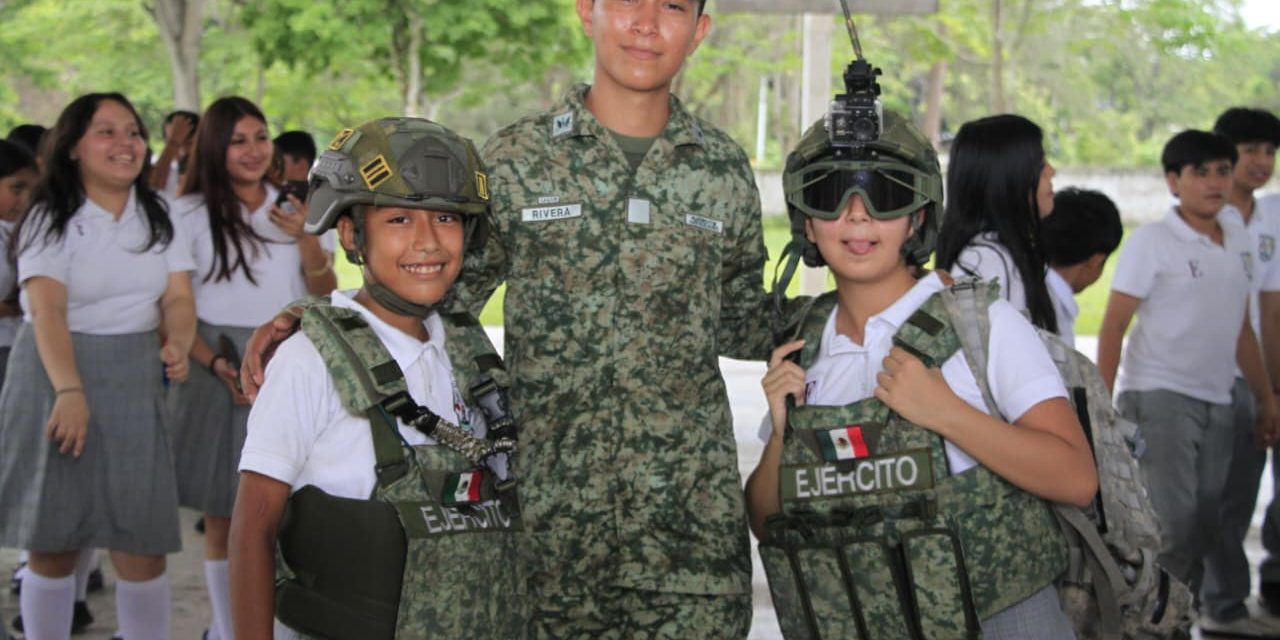 Ejército Mexicano realiza actividades de acercamiento social en la zona norte de Veracruz