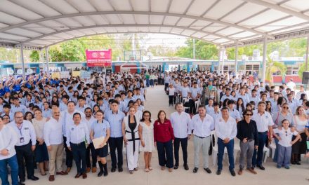 Gobernadora Rocío Nahle inaugura nuevos espacios y equipamiento en el CETMAR No. 20 de Tuxpan