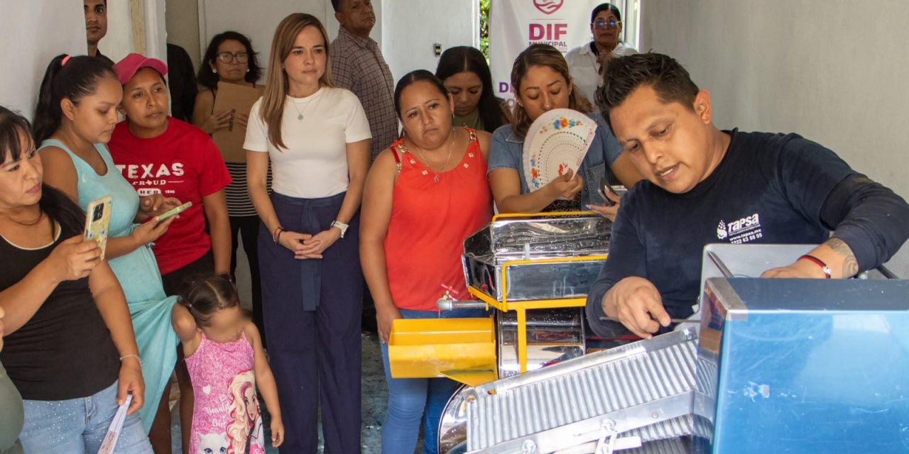 Capacitan a beneficiarias de proyectos productivos del DIF en operación de tortillerías