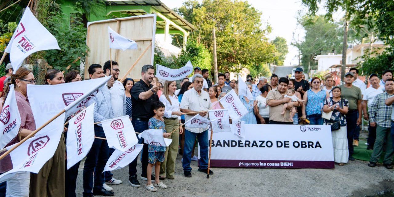 Arranca pavimentación de la calle Los Pinos; beneficiará a 2 mil personas