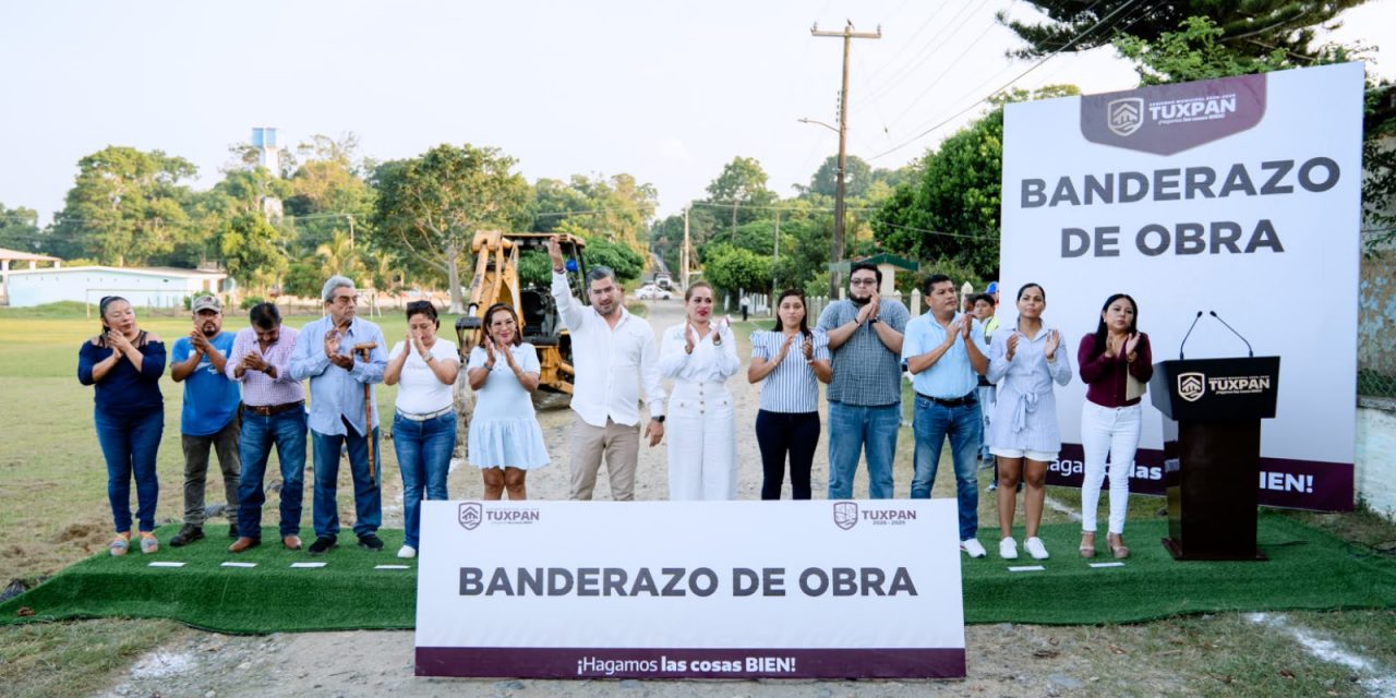 Llega obra al Km 18: 2 Km de guarniciones y banquetas en Praxedis Guerrero