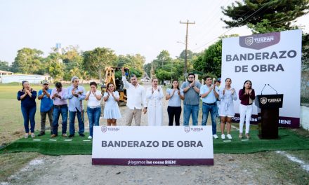 Llega obra al Km 18: 2 Km de guarniciones y banquetas en Praxedis Guerrero