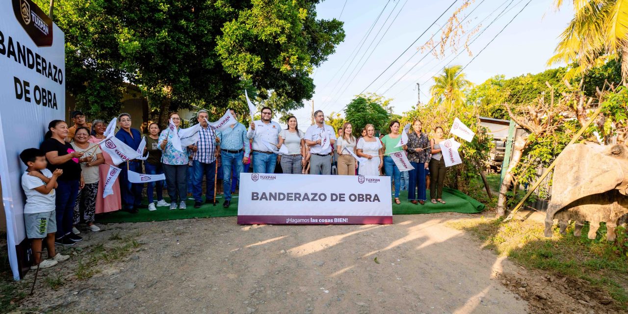 Ayuntamiento de Tuxpan inicia la primera obra en comunidad