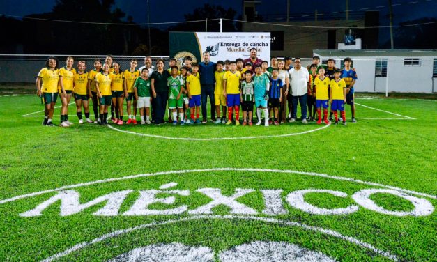 Se inaugura la segunda cancha de fútbol 5 de la SEDATU en Tuxpan