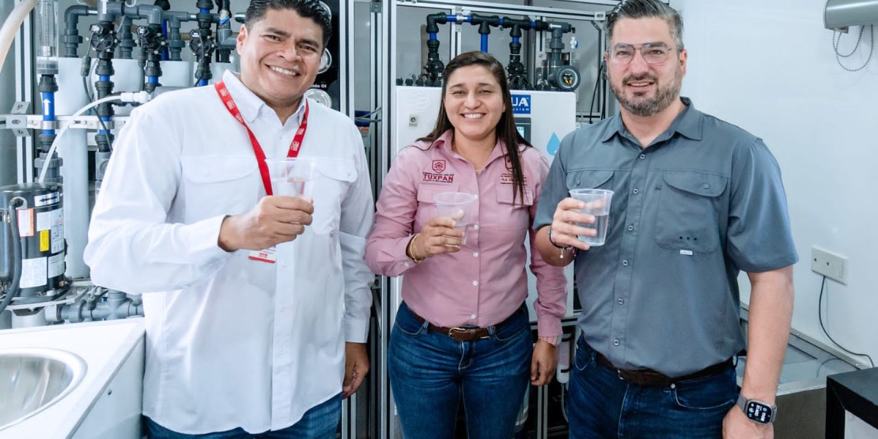 LLEGA A TUXPAN LA PLANTA PURIFICADORA MÓVIL