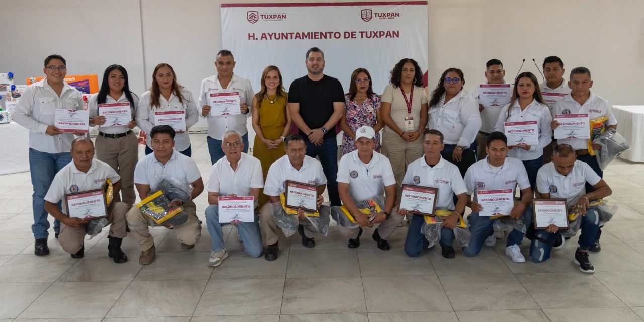 Reconocen la entrega y vocación de Protección Civil Tuxpan