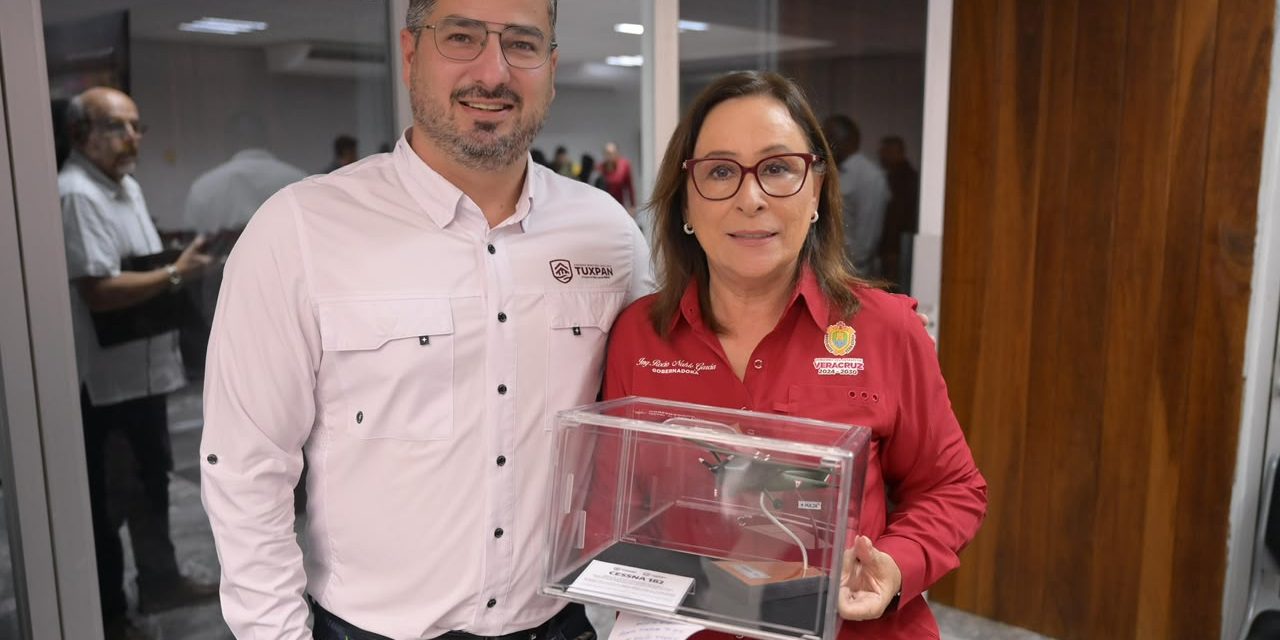 ROCÍO NAHLE Y DANIEL CORTINA REFUERZAN COORDINACIÓN PARA PROTEGER A LAS FAMILIAS DEL NORTE DE VERACRUZ