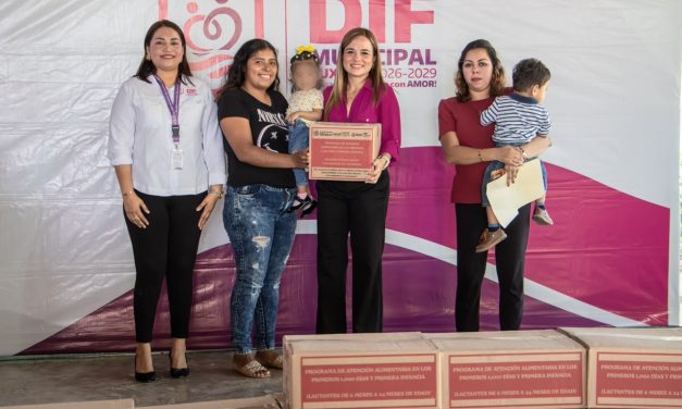 DIF Tuxpan entrega 524 apoyos alimentarios en beneficio de 262 familias tuxpeñas